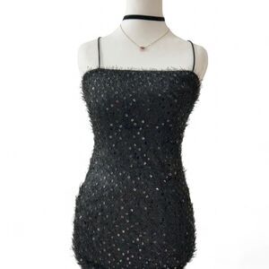 Little Black dress with sequins